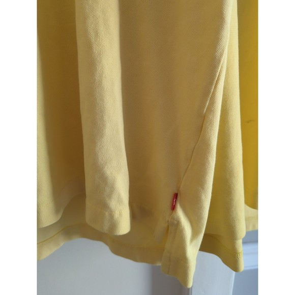 (2) Tehama IZOD Men's M Yellow Short Sleeve Polo Shirts - Picture 5 of 12